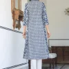 Embroidery Floral A-line Kurta - Image 2
