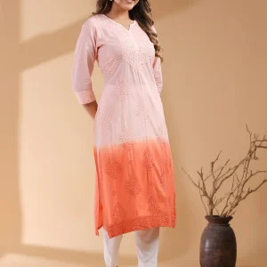 peach kurtis