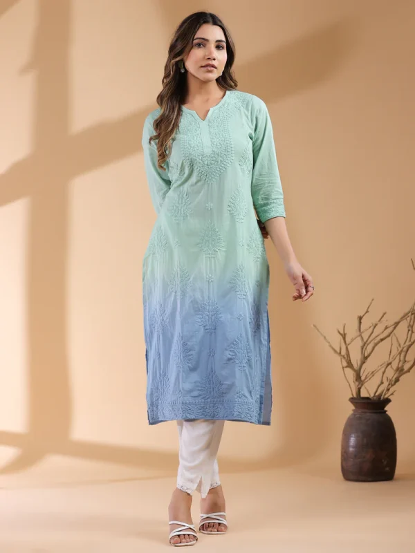 sky blue kurtis