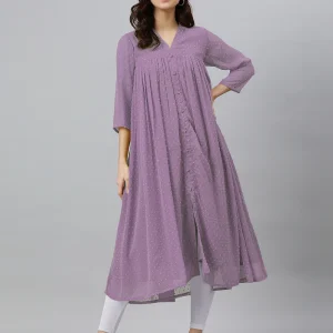 purple kurtis