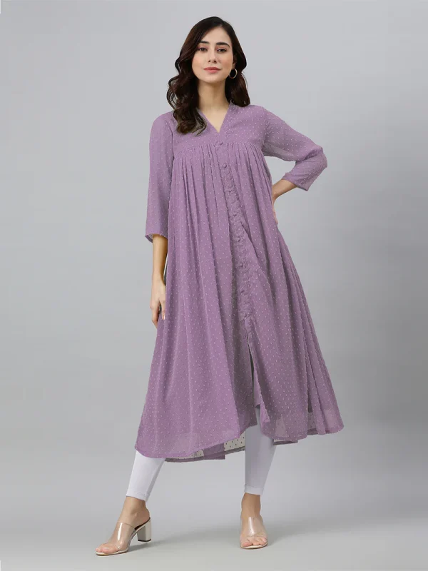 purple kurtis