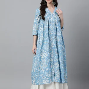 sky blue kurtis