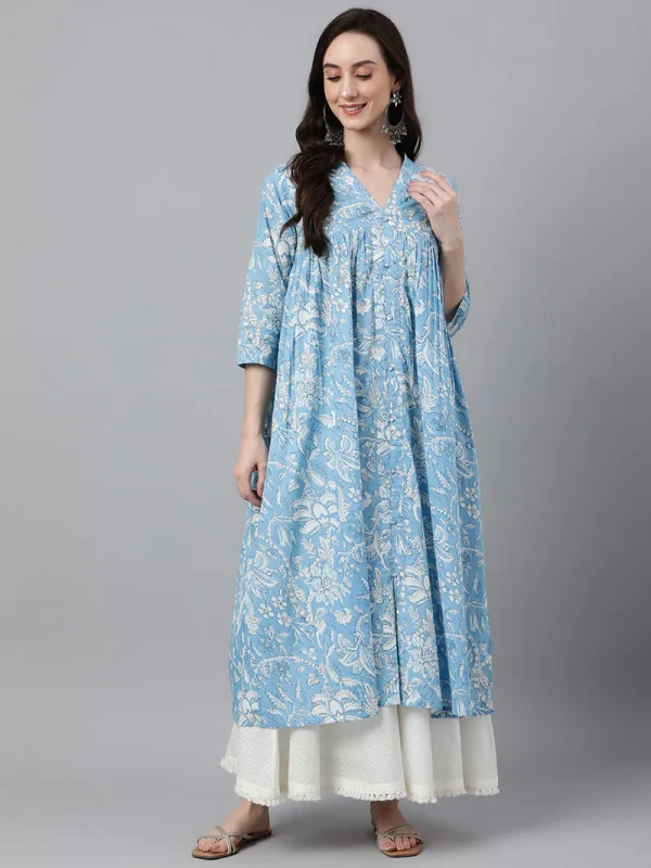 sky blue kurtis