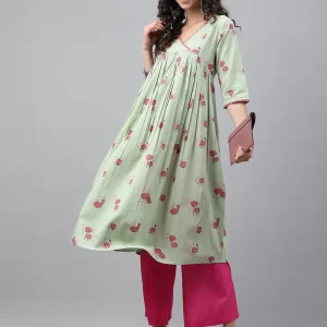 green kurtis