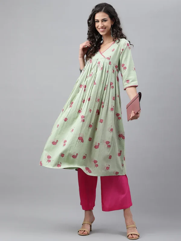 green kurtis
