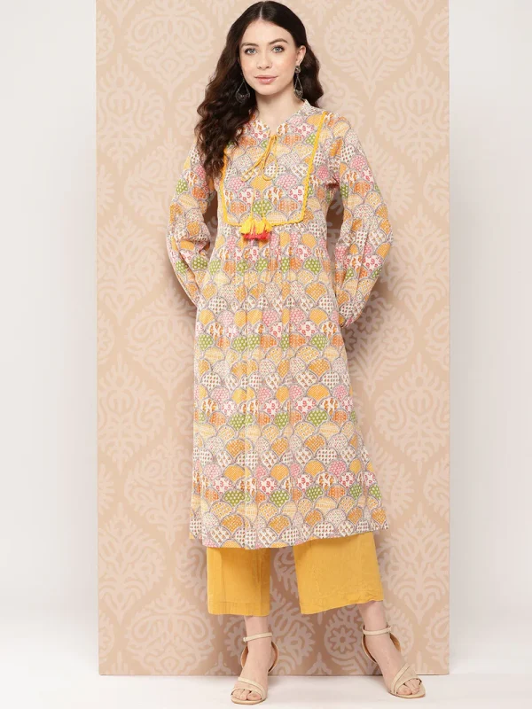 yellow kurtis