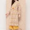Multicolor Cotton Ethnic Motifs A-Line Kurta - Image 2