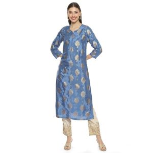BIBA Women Viscose Shantoon Regular Kurta
