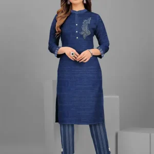 New blue boota Kurta Sets
