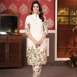 NEW TRENDY Kurtis top pant Malti print with button